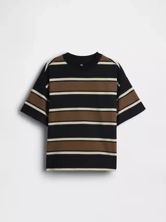 Oversized T-shirt i tjockt tyg för barn