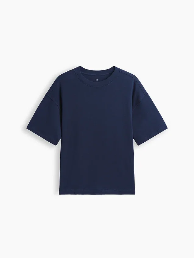Oversized T-shirt i tjockt tyg för barn