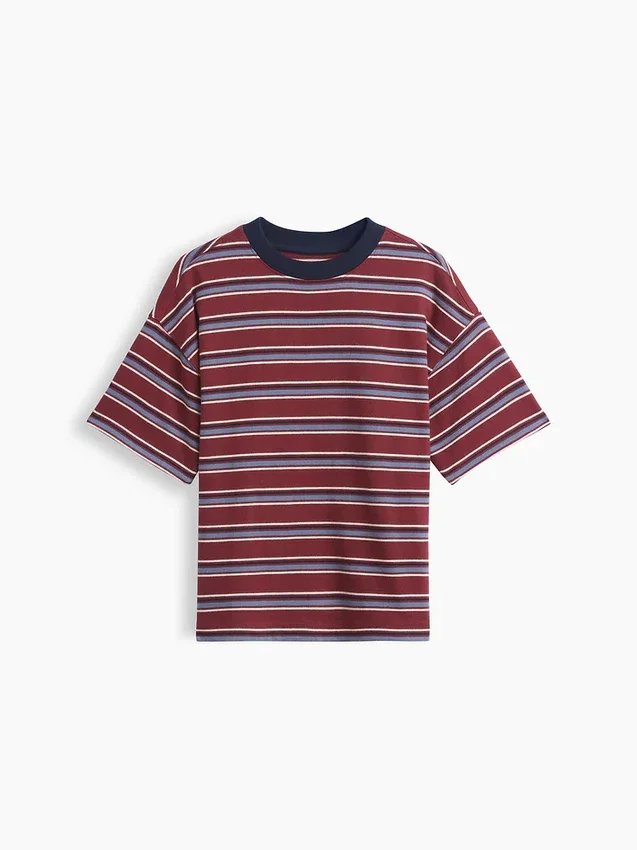 Oversized T-shirt i tjockt tyg för barn