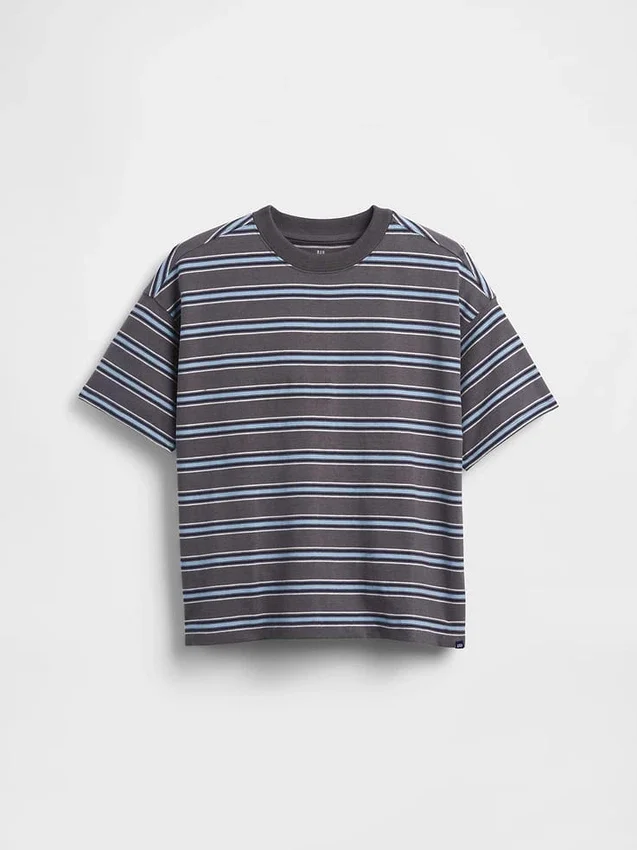 Oversized T-shirt i tjockt tyg för barn