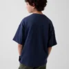 Oversized T-shirt i tjockt tyg för barn