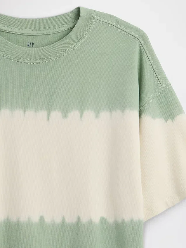 Oversized T-shirt i tjockt tyg för barn