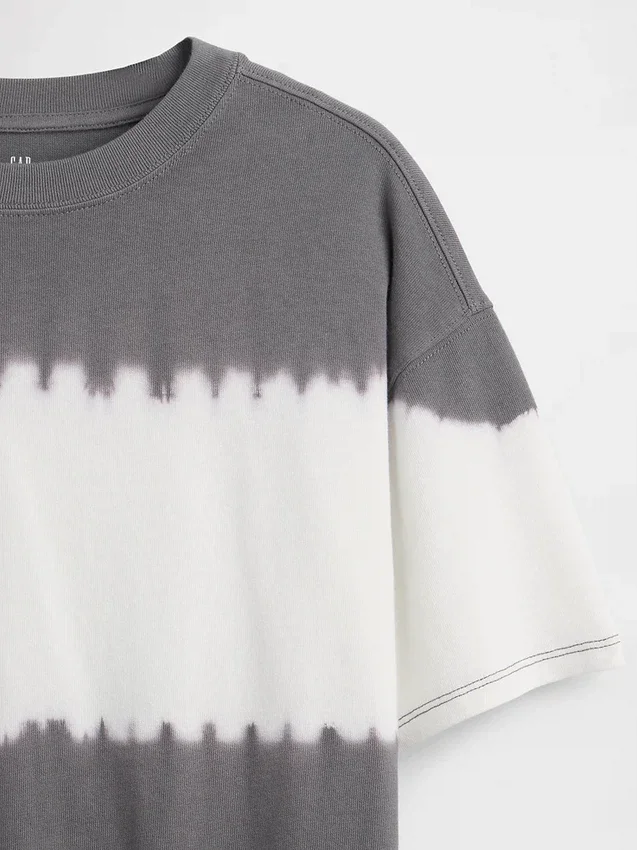 Oversized T-shirt i tjockt tyg för barn