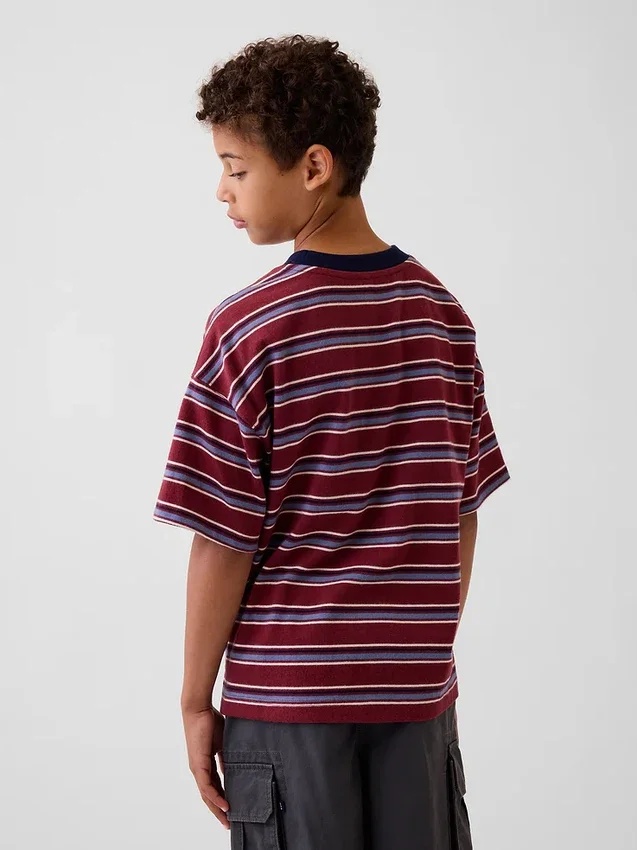 Oversized T-shirt i tjockt tyg för barn