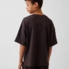 Oversized T-shirt i tjockt tyg för barn