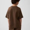 Oversized T-shirt i tjockt tyg för barn