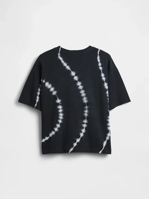 Oversized T-shirt i tjockt tyg för barn