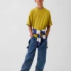 Oversized T-shirt i tjockt tyg för barn