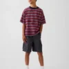 Oversized T-shirt i tjockt tyg för barn