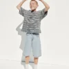 Oversized T-shirt i tjockt tyg för barn