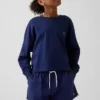 Oversized T-shirt i tjockt tyg med synliga sömmar för barn
