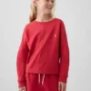 Oversized T-shirt i tjockt tyg med synliga sömmar för barn