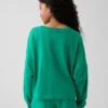 Oversized T-shirt i tjockt tyg med synliga sömmar för barn