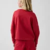 Oversized T-shirt i tjockt tyg med synliga sömmar för barn
