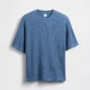 Oversized T-shirt i våffelstickning för barn