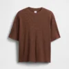 Oversized T-shirt i våffelstickning för barn