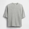 Oversized T-shirt i våffelstickning för barn