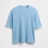 Oversized T-shirt i våffelstickning för barn