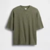 Oversized T-shirt i våffelstickning för barn