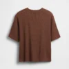 Oversized T-shirt i våffelstickning för barn