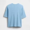 Oversized T-shirt i våffelstickning för barn
