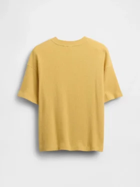 Oversized T-shirt i våffelstickning för barn