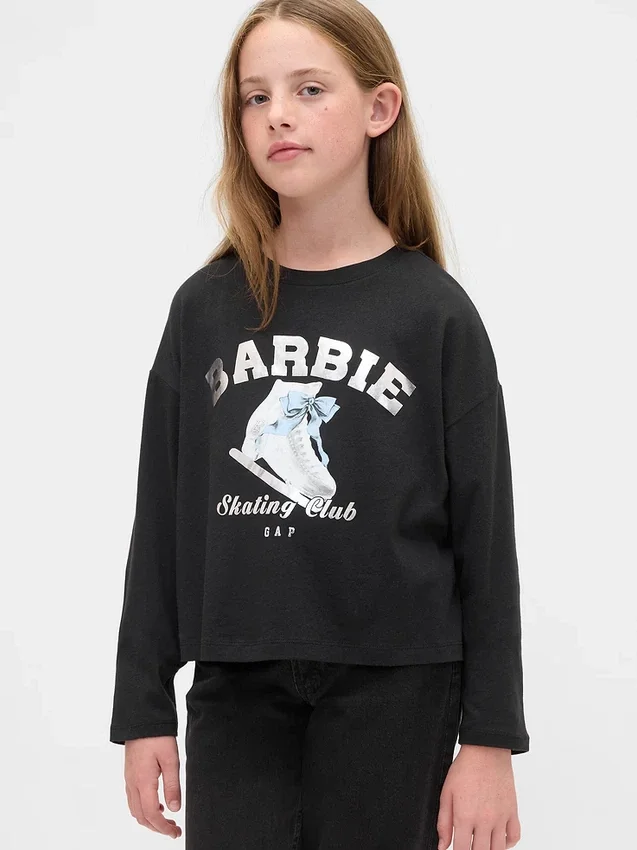 Oversized T-shirt med Barbie-motiv för barn