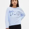 Oversized T-shirt med Barbie-motiv för barn
