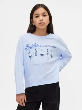 Oversized T-shirt med Barbie-motiv för barn