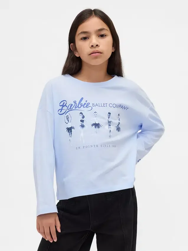 Oversized T-shirt med Barbie-motiv för barn