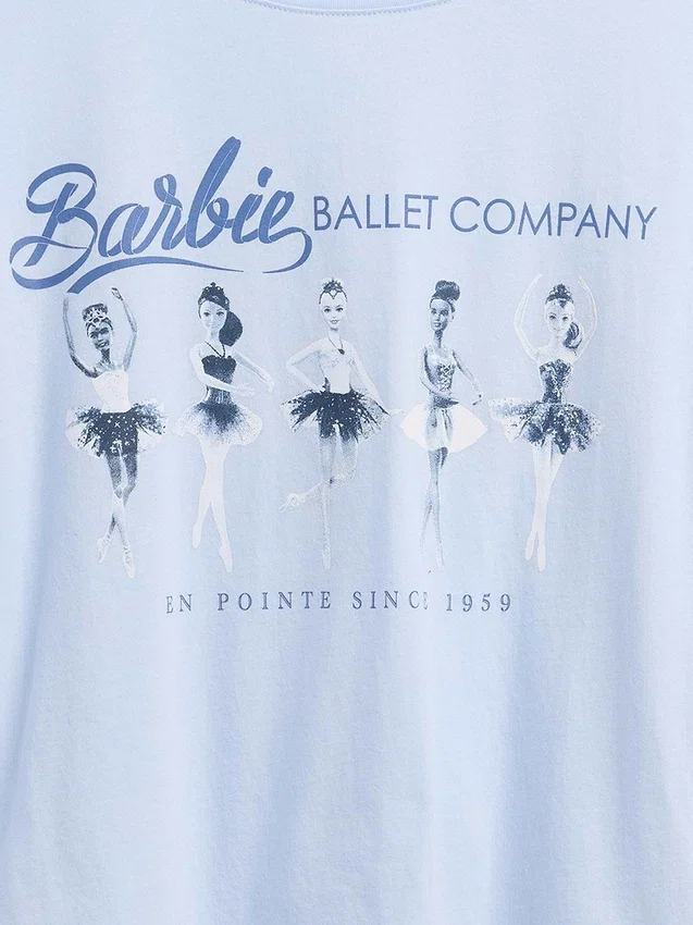 Oversized T-shirt med Barbie-motiv för barn