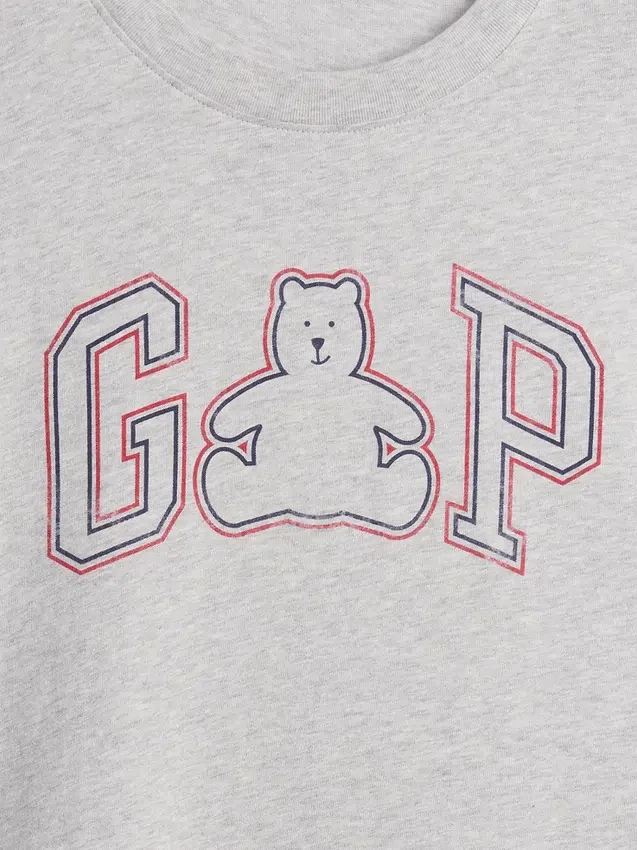 Oversized T-shirt med Brannan Bear-logotyp