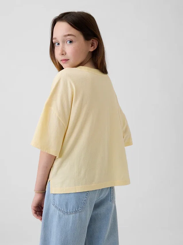 Oversized T-shirt med delstatslogotyp för barn