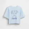 Oversized T-shirt med grafiskt logo för barn