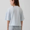 Oversized T-shirt med grafiskt logo för barn