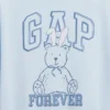 Oversized T-shirt med grafiskt logo för barn