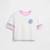 Oversized T-shirt med grafiskt tryck för barn