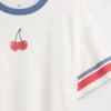 Oversized T-shirt med grafiskt tryck för barn