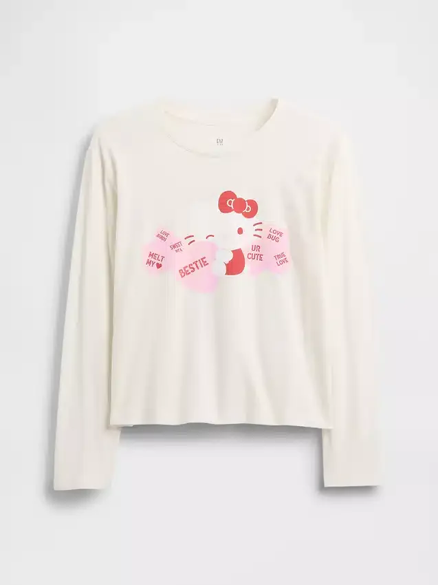Oversized T-shirt med Hello Kitty-motiv för barn