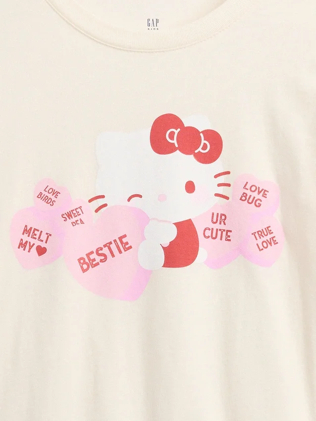 Oversized T-shirt med Hello Kitty-motiv för barn
