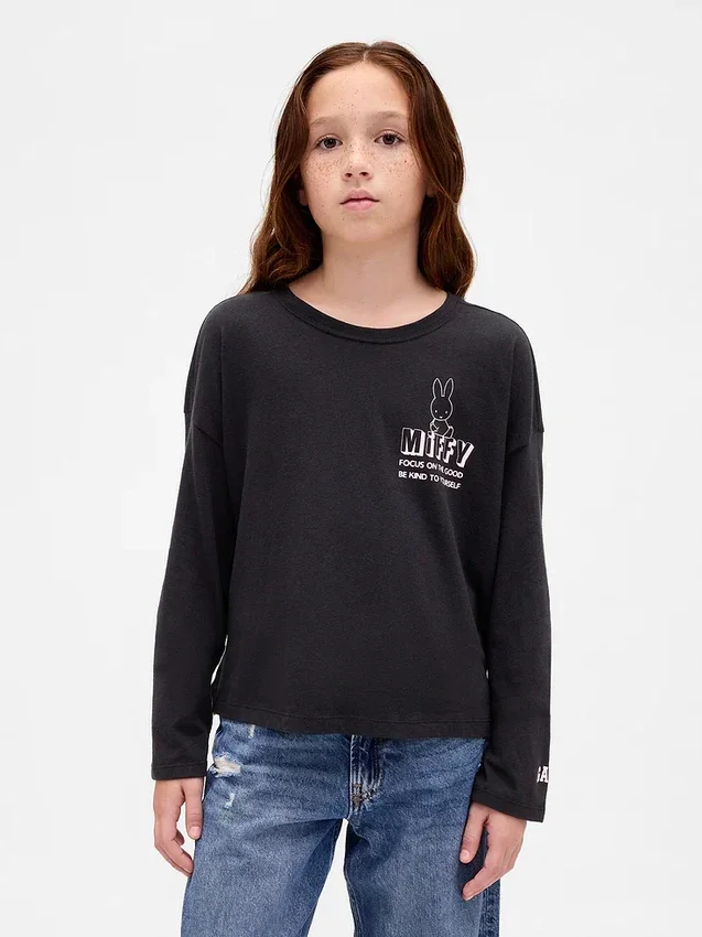 Oversized T-shirt med Miffy-motiv för barn