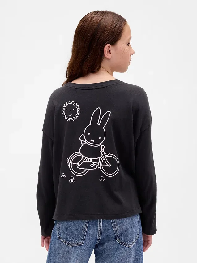 Oversized T-shirt med Miffy-motiv för barn