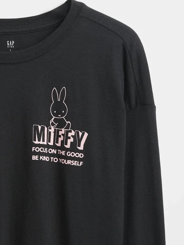 Oversized T-shirt med Miffy-motiv för barn