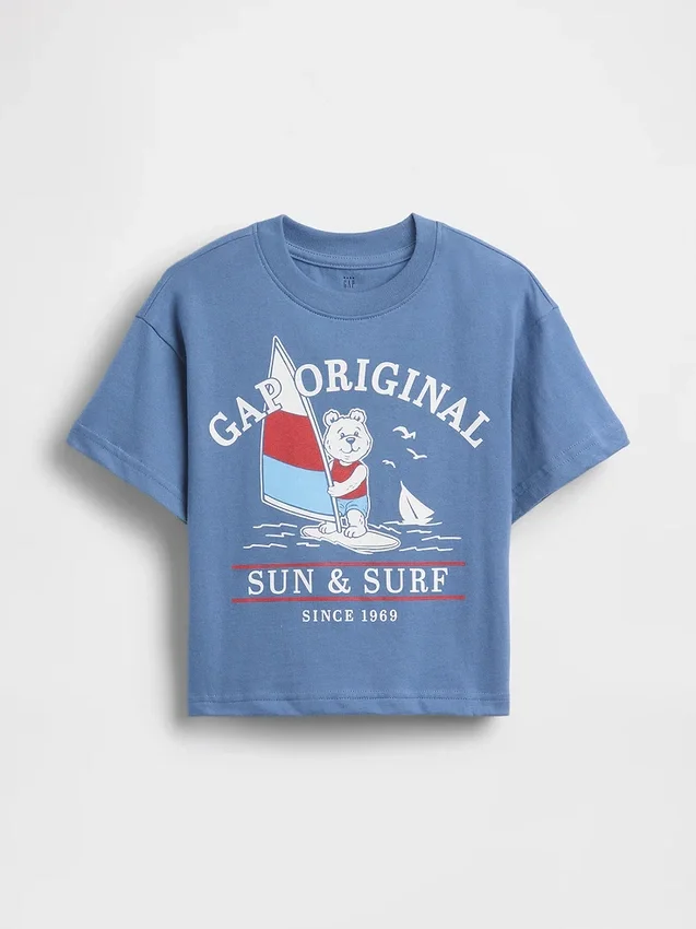 Oversized T-shirt med tryck för Baby & Småbarn