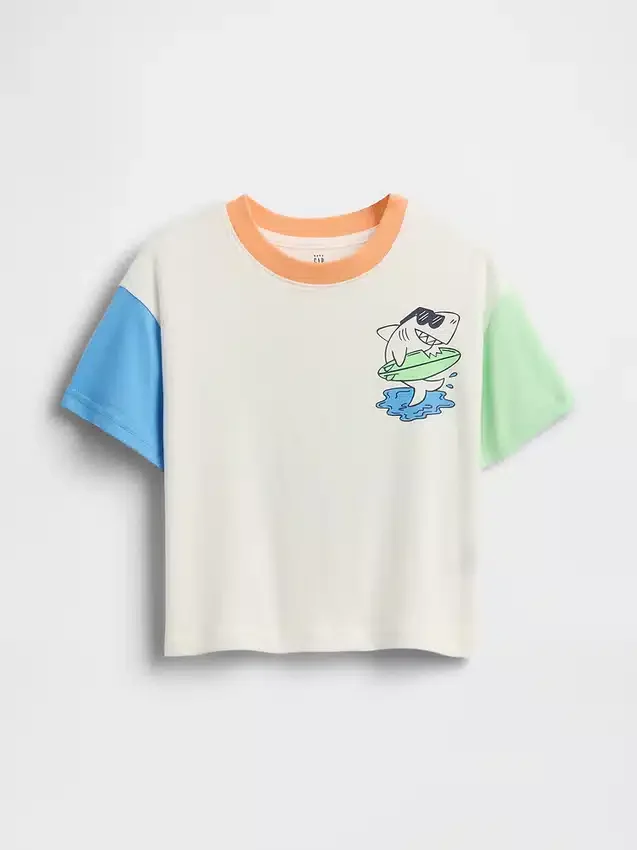 Oversized T-shirt med tryck för Baby & Småbarn