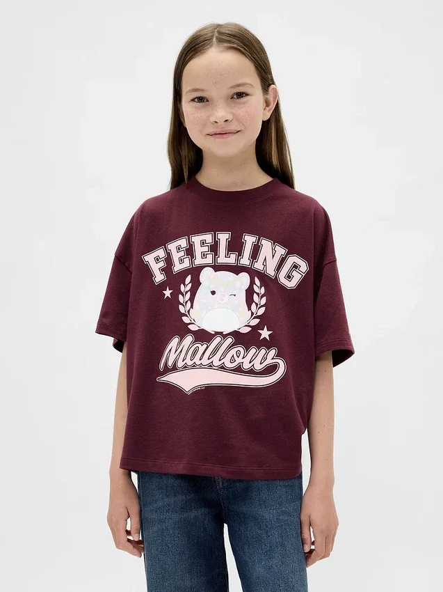 Oversized T-shirt med tryck för barn