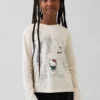 Oversized T-shirt med tryck för barn