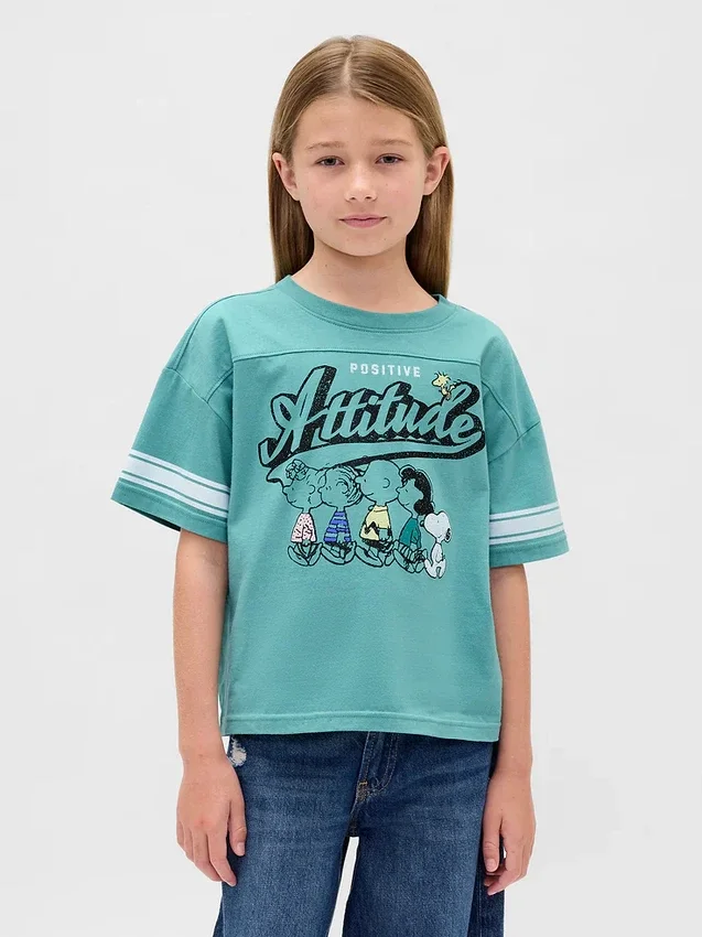 Oversized T-shirt med tryck för barn