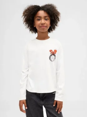 Oversized T-shirt med tryck för barn