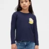 Oversized T-shirt med tryck för barn